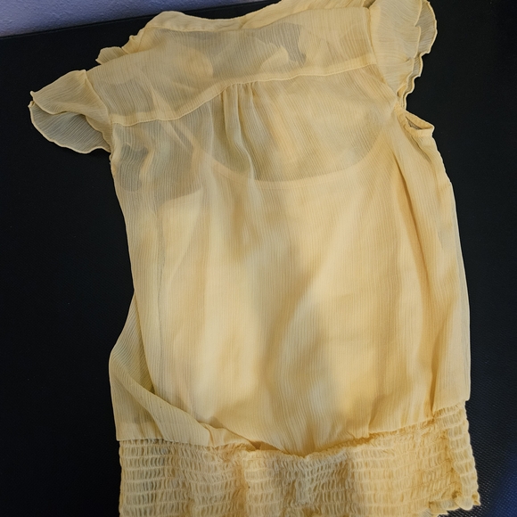 Yellow Ruffled Women's Top - Picture 5 of 5